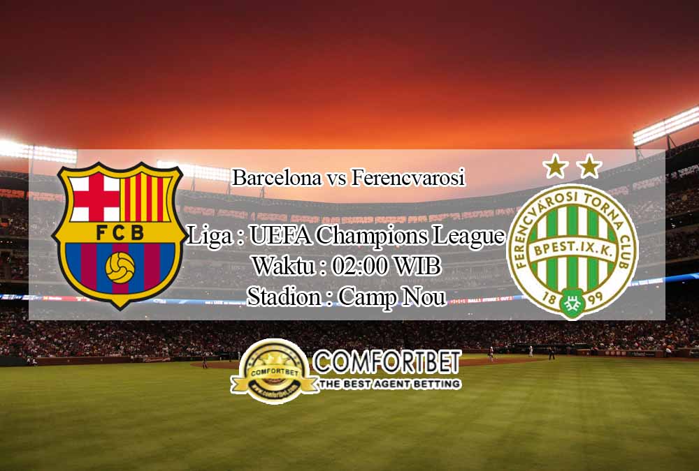 Prediksi Skor Barcelona vs Ferencvarosi 21 Oktober 2020