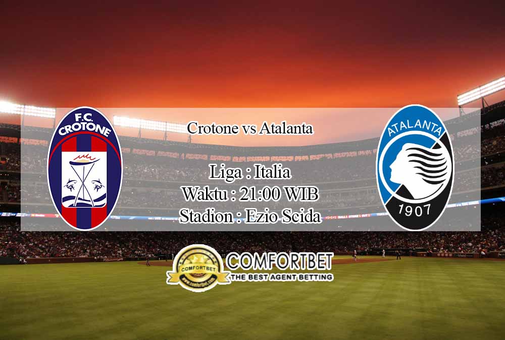 Prediksi Skor Crotone vs Atalanta 31 Oktober 2020 