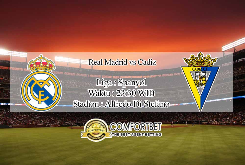 Prediksi Skor Real Madrid vs Cadiz 17 Oktober 2020