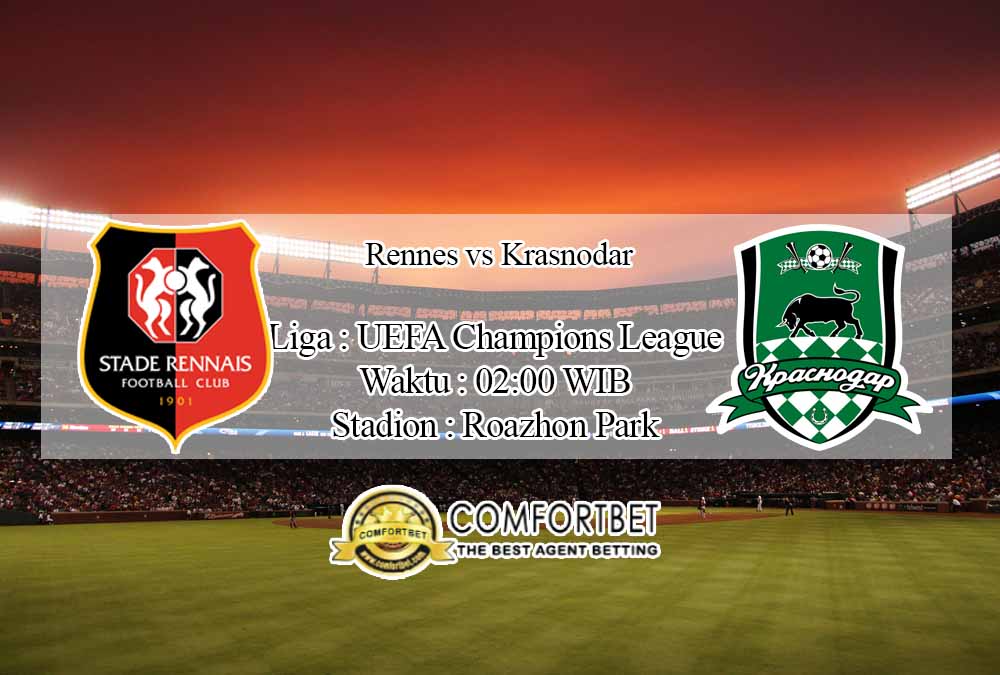 Prediksi Skor Rennes vs Krasnodar 21 Oktober 2020