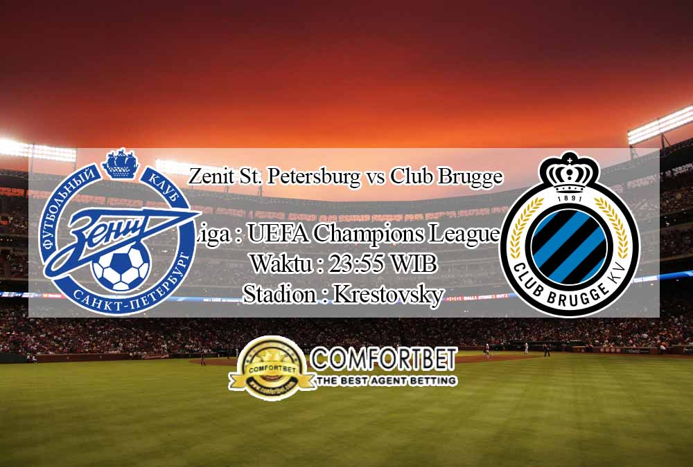 Prediksi Skor Zenit St Petersburg vs Club Brugge 20 Oktober 2020 