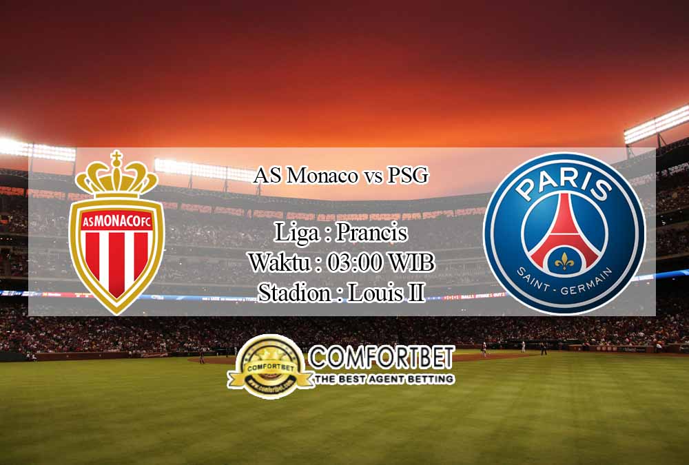 Prediksi Skor AS Monaco vs PSG 21 November 2020