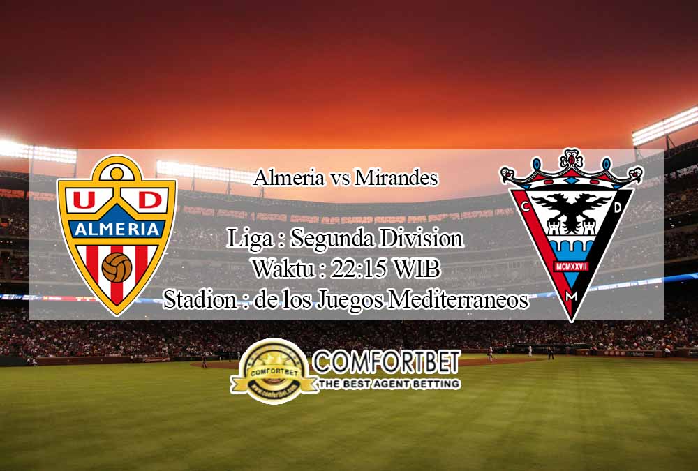 Prediksi Skor Almeria vs Mirandes 14 November 2020