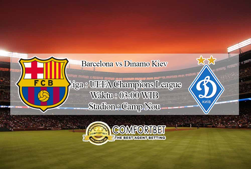 Prediksi Skor Barcelona vs Dinamo Kiev 5 November 2020 