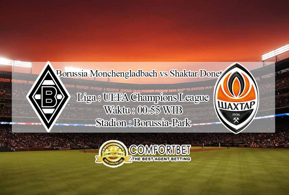 Prediksi Skor Borussia Monchengladbach vs Shaktar Donetsk 26 November 2020