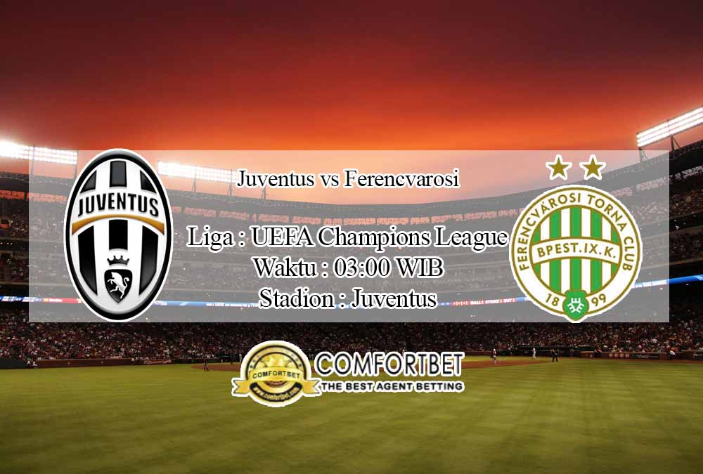 Prediksi Skor Juventus vs Ferencvarosi 25 November 2020