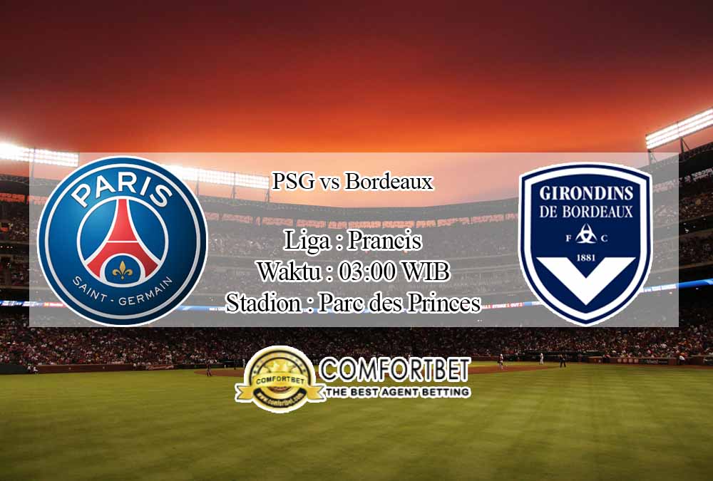 Prediksi Skor PSG vs Bordeaux 29 November 2020