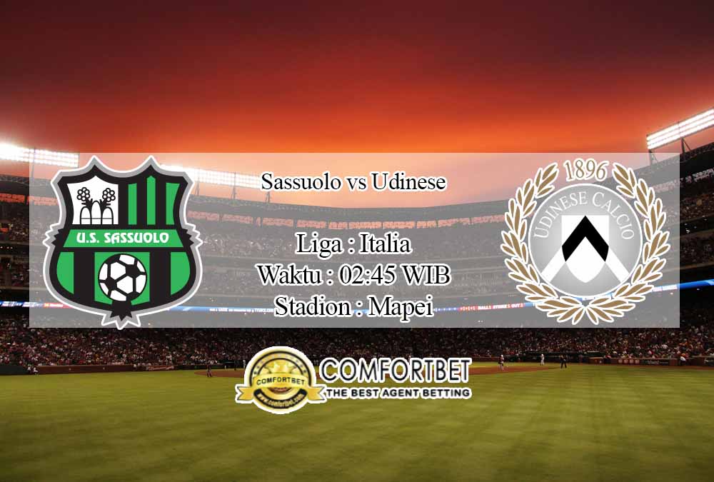 Prediksi Skor Sassuolo vs Udinese 7 November 2020 