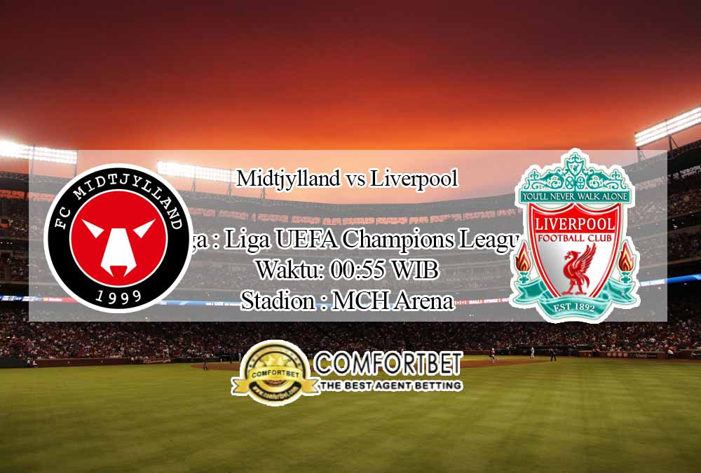 Prediksi Skor Midtjylland vs Liverpool 10 Desember 2020