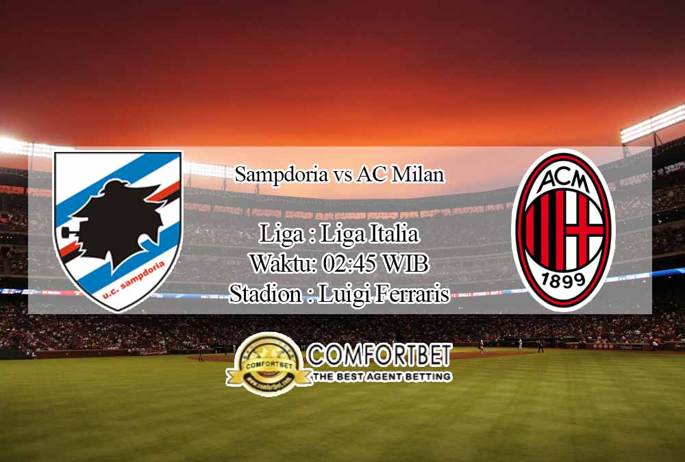 Prediksi Skor Sampdoria vs AC Milan 7 Desember 2020