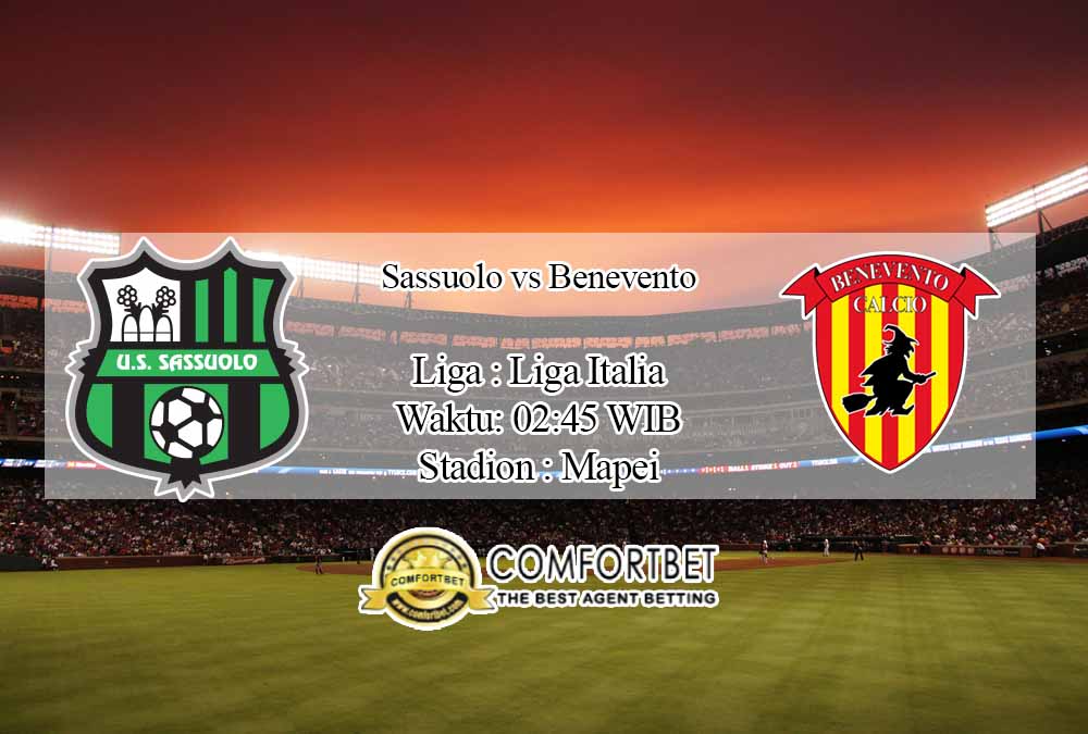 Prediksi Skor Sassuolo vs Benevento 12 Desember 2020